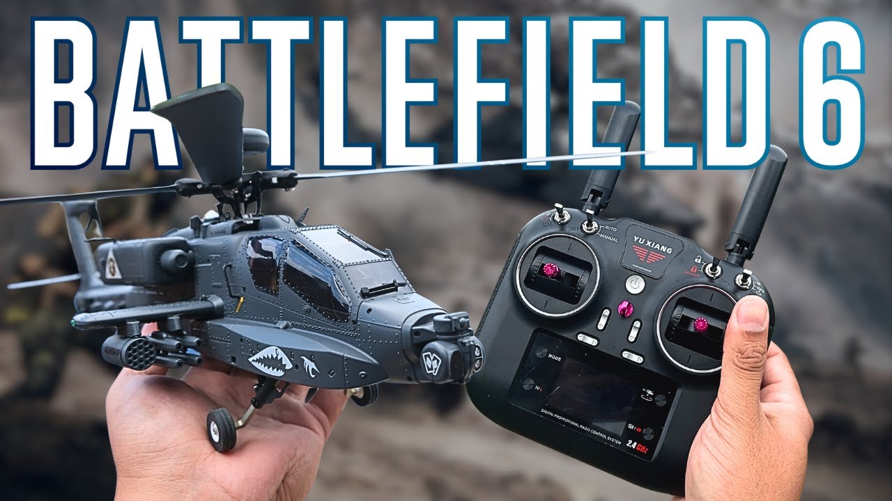 REAL LIFE Battlefield 6 with this RC Apache!