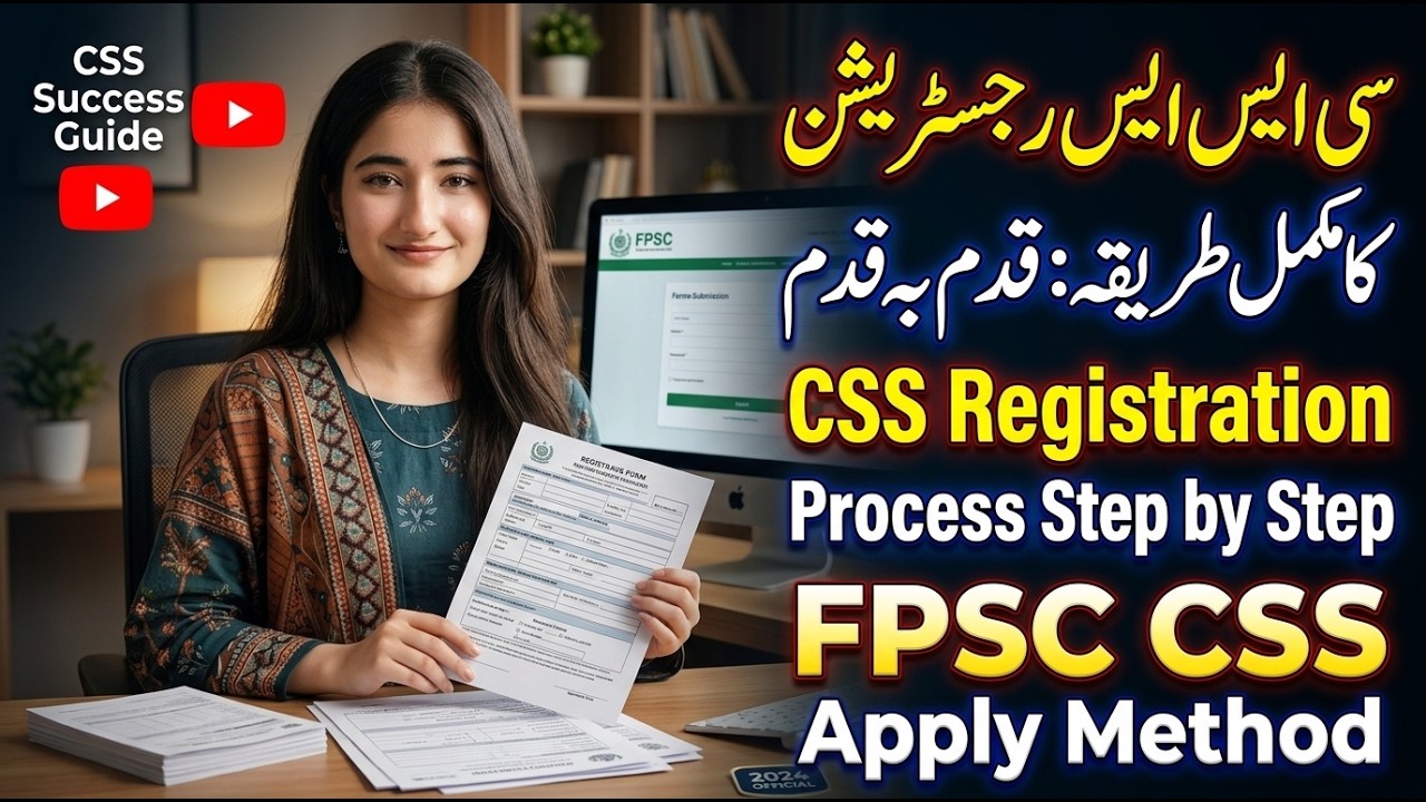 CSS Registration Process Step by Step | FPSC CSS Apply Method