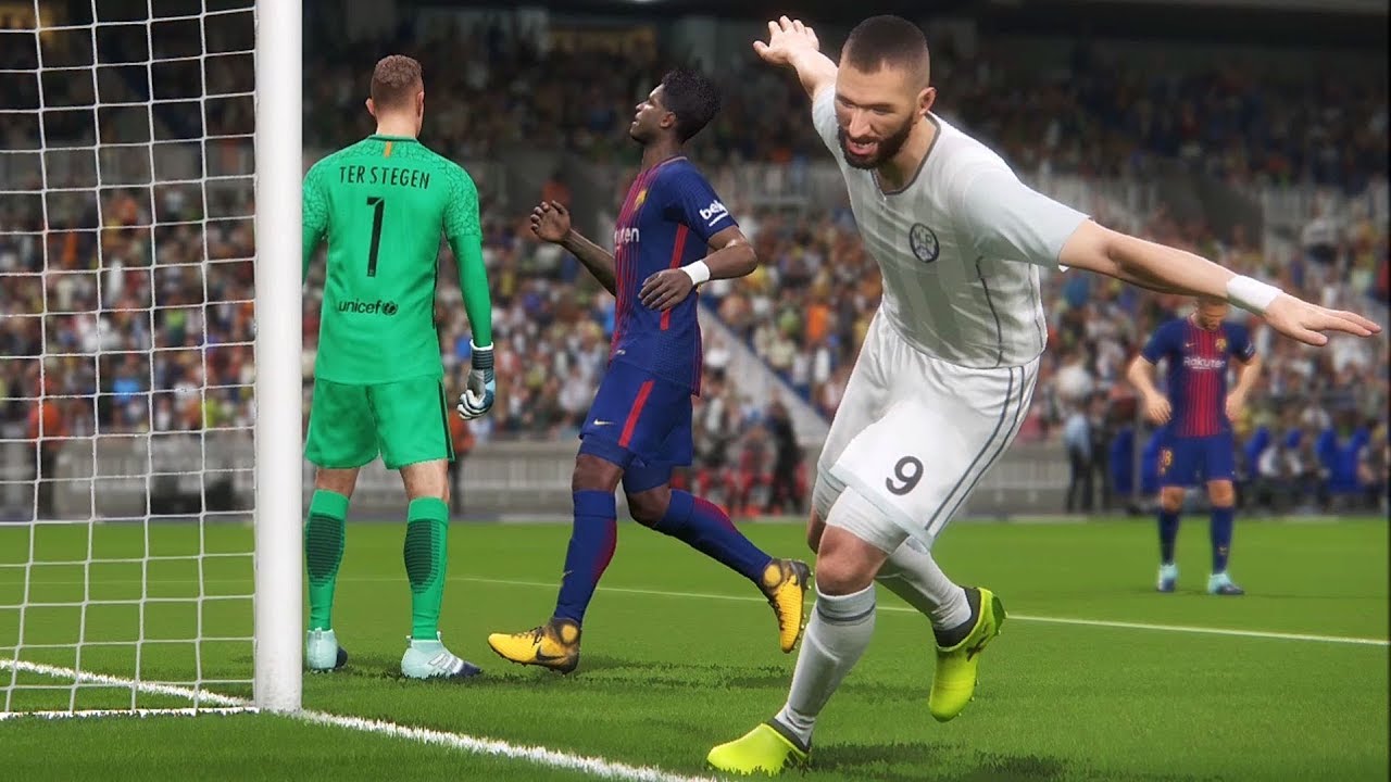 PES 2018 - Real Madrid CF vs FC Barcelona - Gameplay (PS4 HD) [1080p60FPS]