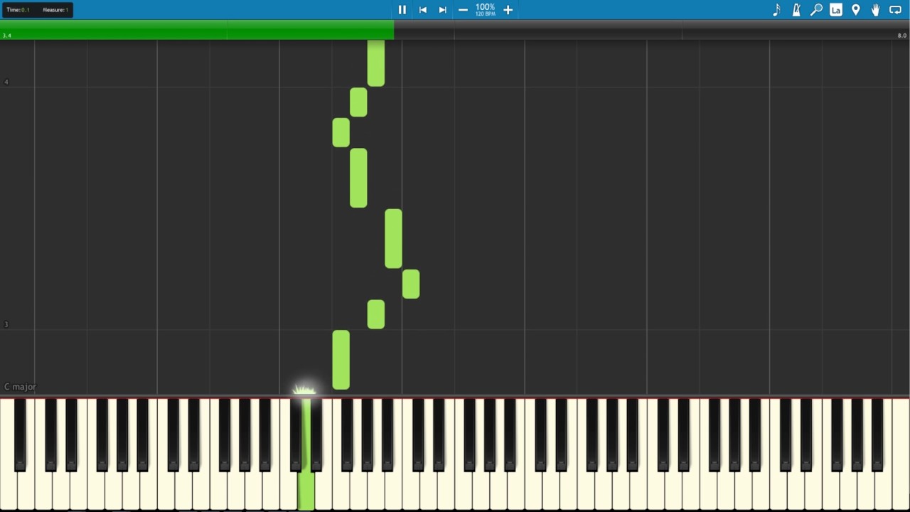 Song of Time - Ocarina of Time - Synthesia Piano Tutorial