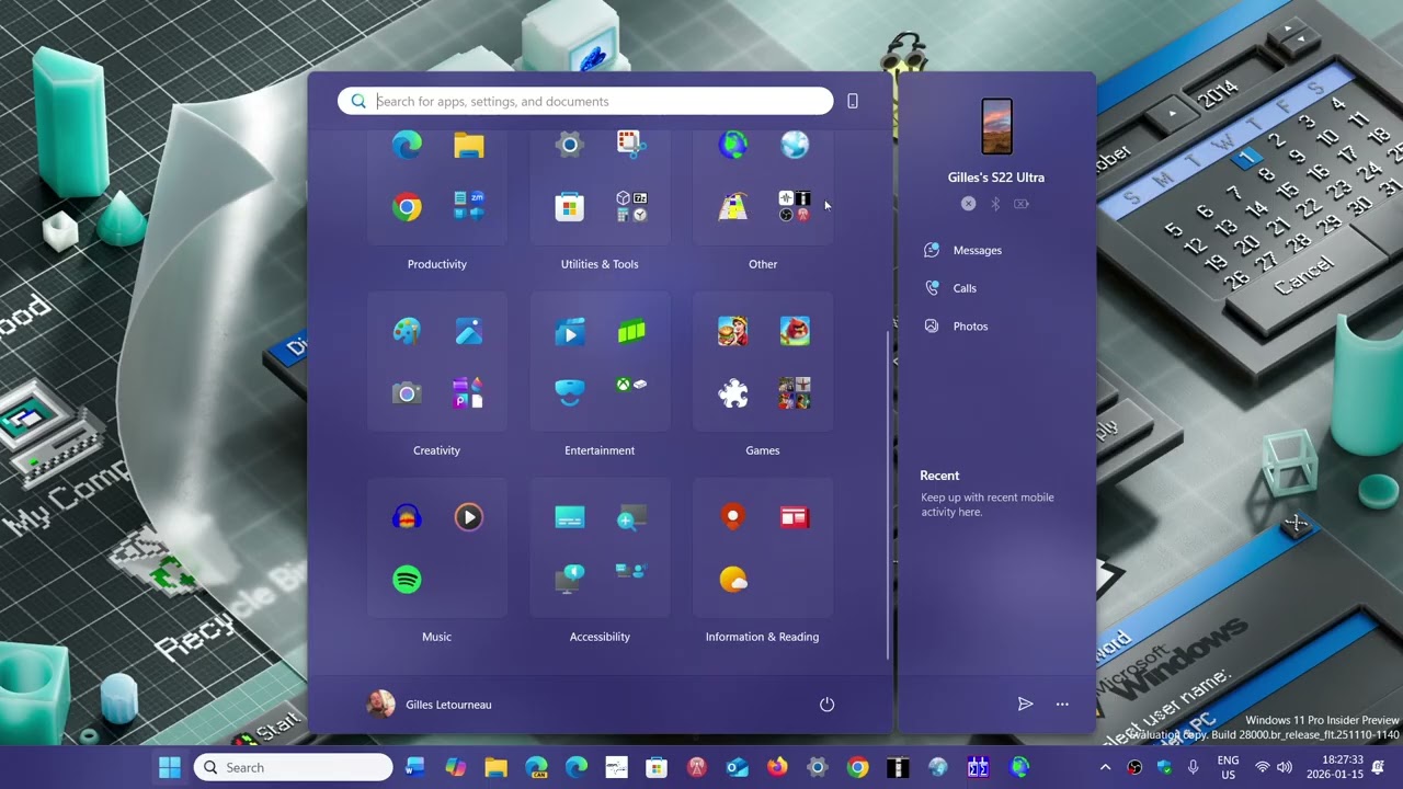 Windows 11 24H2 25H2 Всё больше пользователей получают новое меню «Пуск».