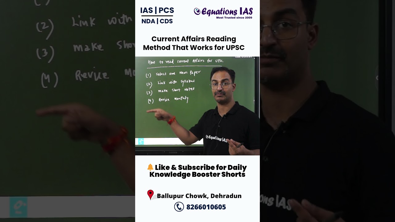 Current Affairs Reading Method That Works for UPSC!