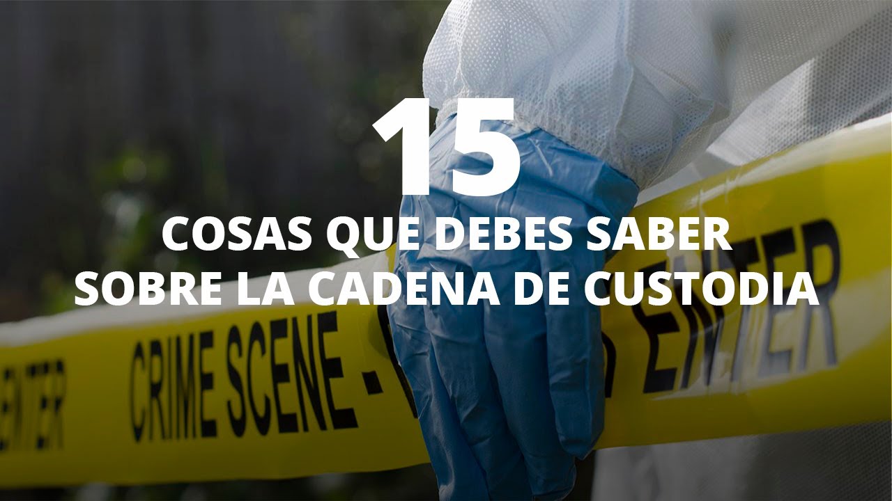 15 cosas que debes saber sobre la cadena de custodia
