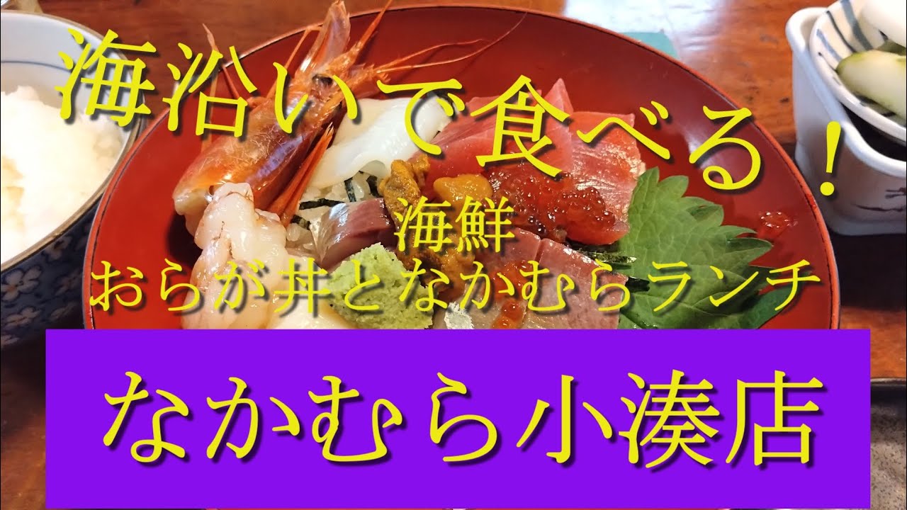 漁師町で食べる！食事処「なかむら小湊店」海鮮 おらが丼！となかむらランチ！潮風を感じる漁師町での食事が美味しかった。千葉県鴨川市天津
