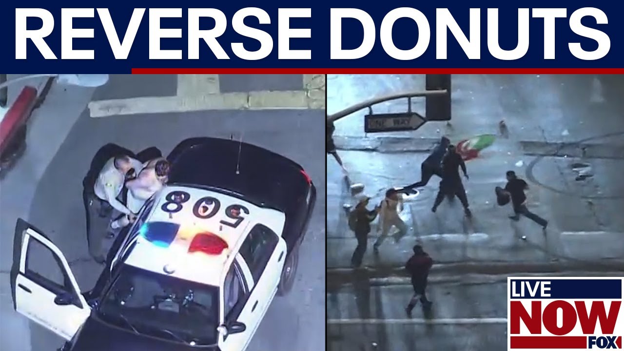 WATCH: 'Erratic' driver does reverse donuts around anti-ICE protesters