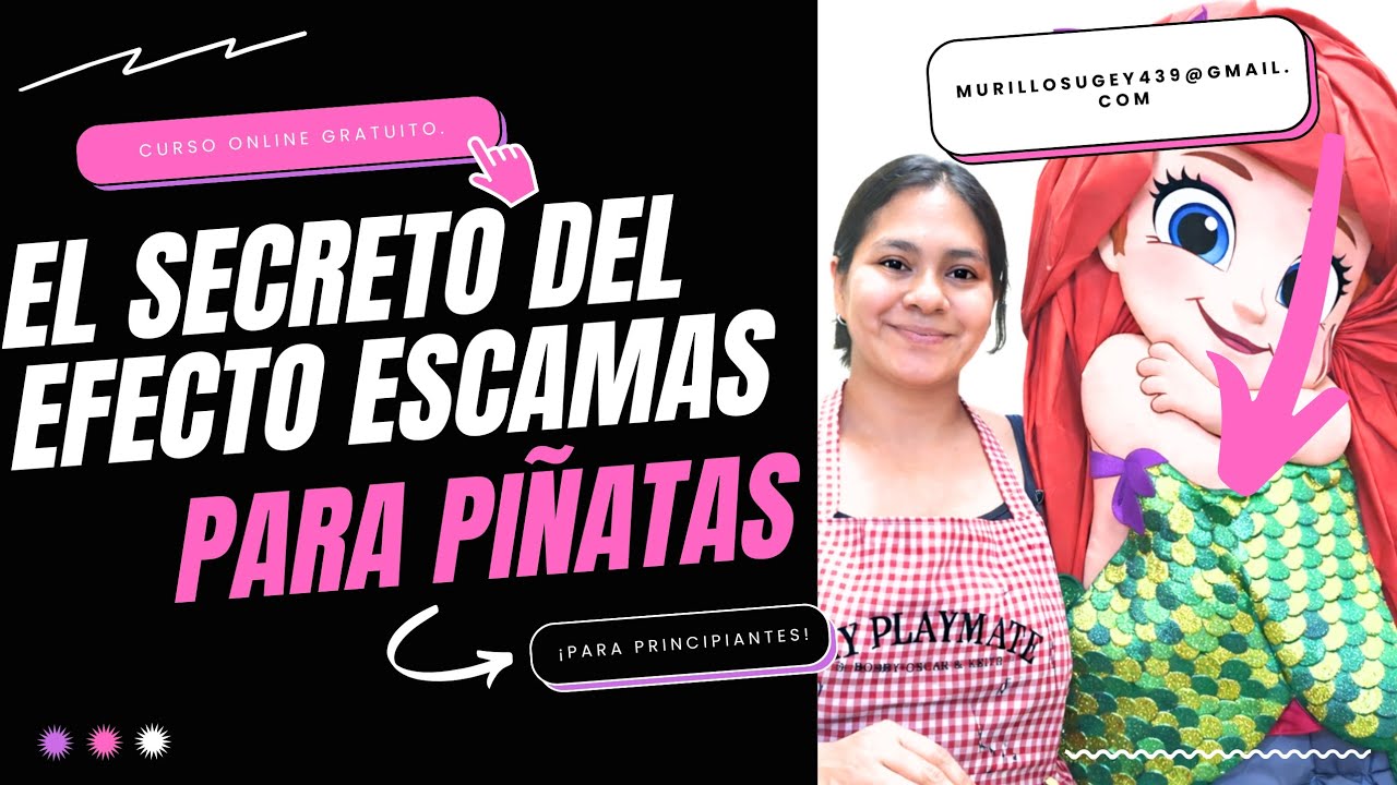 Como hacer efecto escamas de sirenita en piñatas