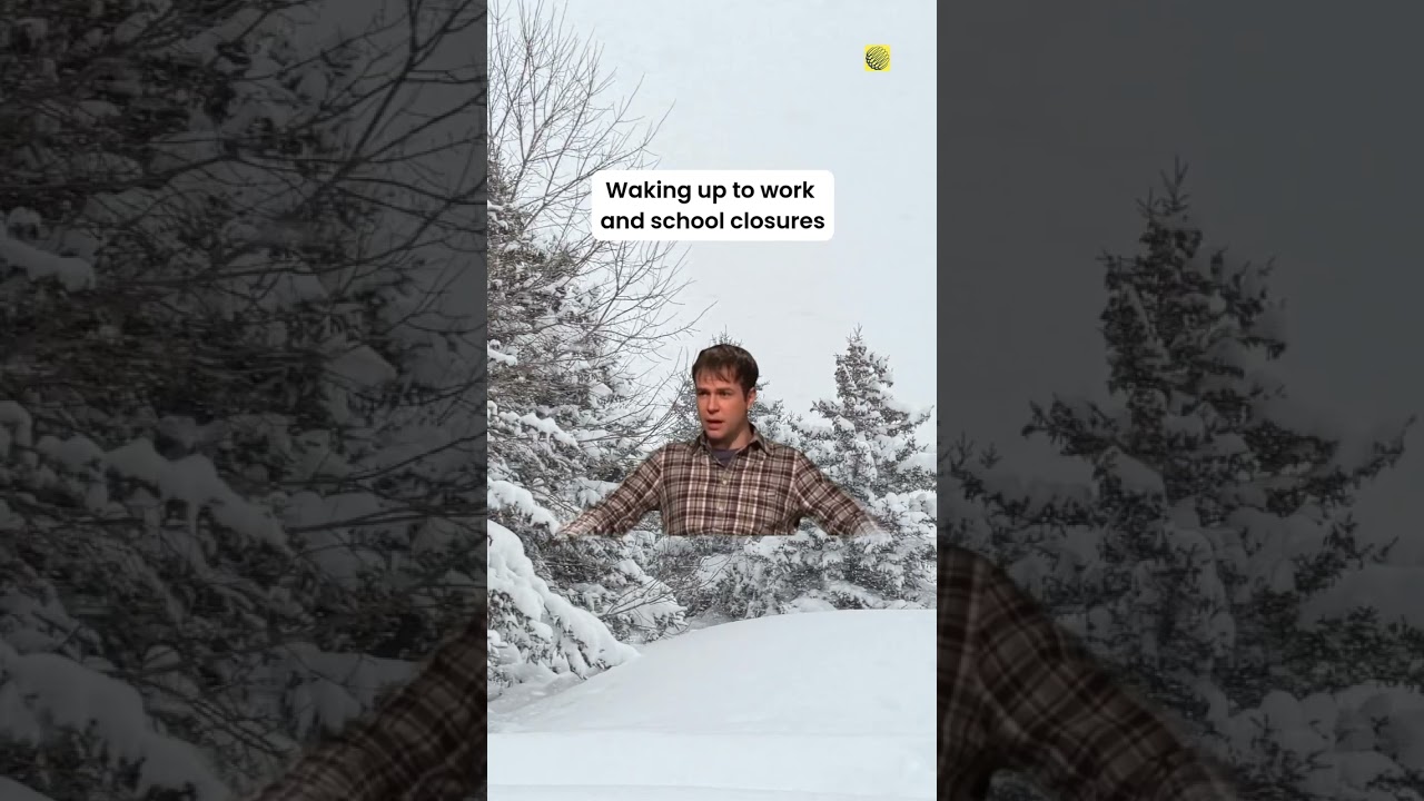 Snow days hit differently as an adult 🌨️❄️#ShareYourWeather #shorts