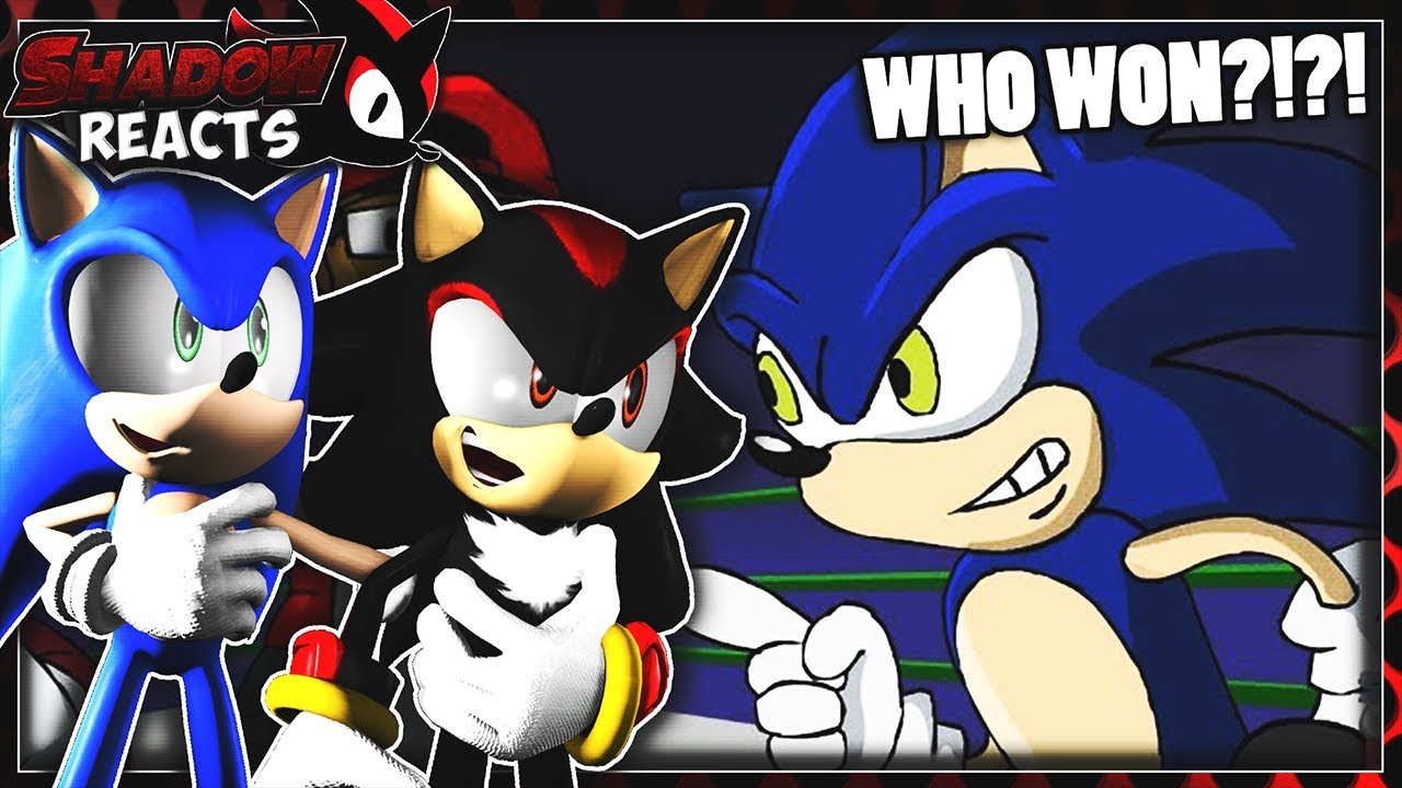Sonic & Shadow Reacts To Mario Vs Sonic - Cartoon Beatbox Battles!