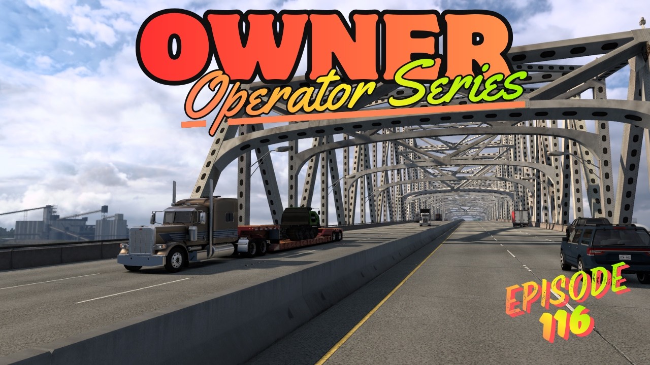 Heavy Haul Job 💪 | Crawler Carrier Delivery | Baton Rouge → Houma | ATS Owner Operator RP | EP 116