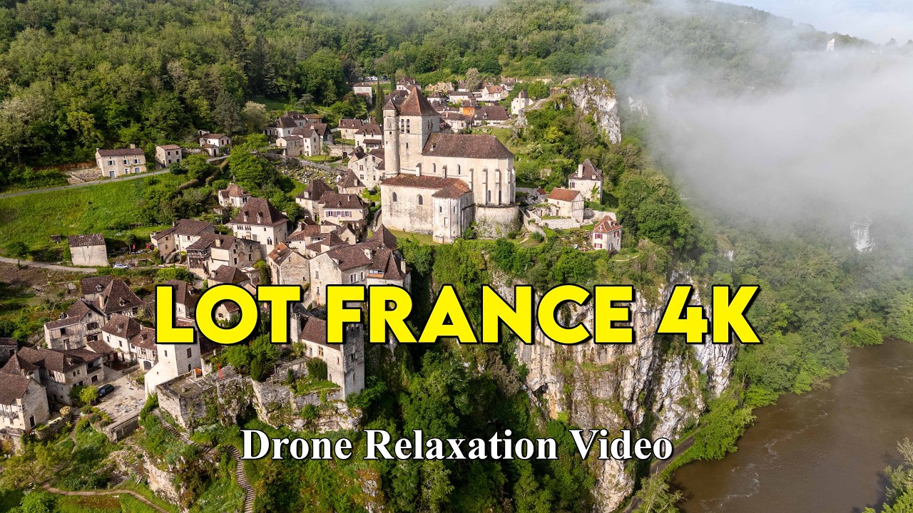 Lot France 4K   Drone Relaxation Music Video