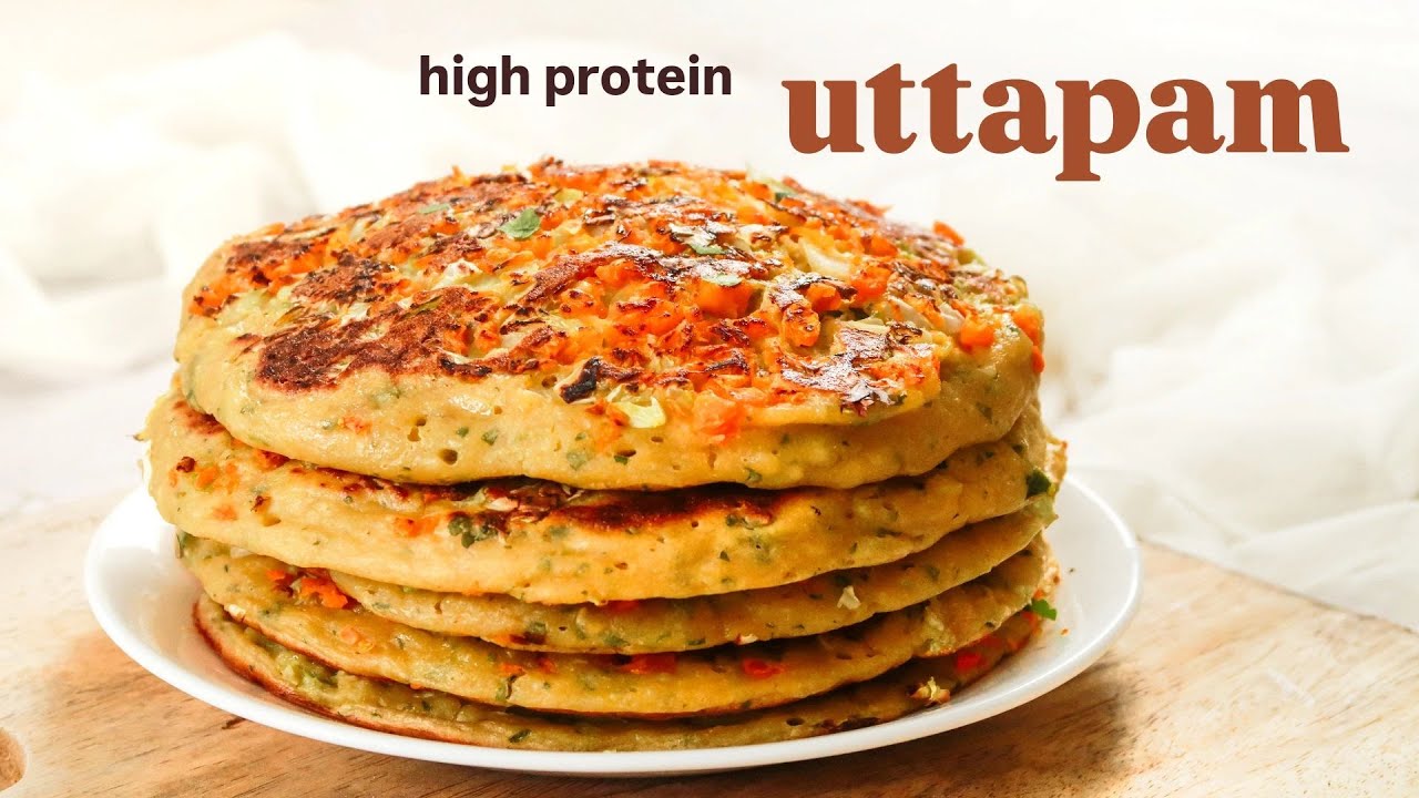 High Protein Instant Uttapam - Quick & Healthy Breakfast Recipe 