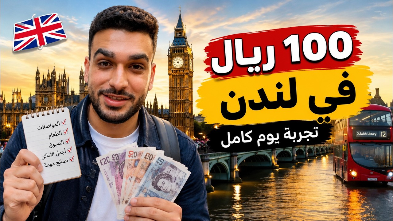 تحدي ١٠٠ ريال ليوم كامل في لندن