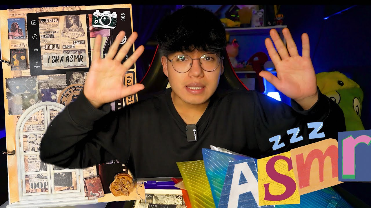 +40mn de ASMR HACIENDO MANUALIDAD🧾(scrapbooks) / ANDRS ASMR
