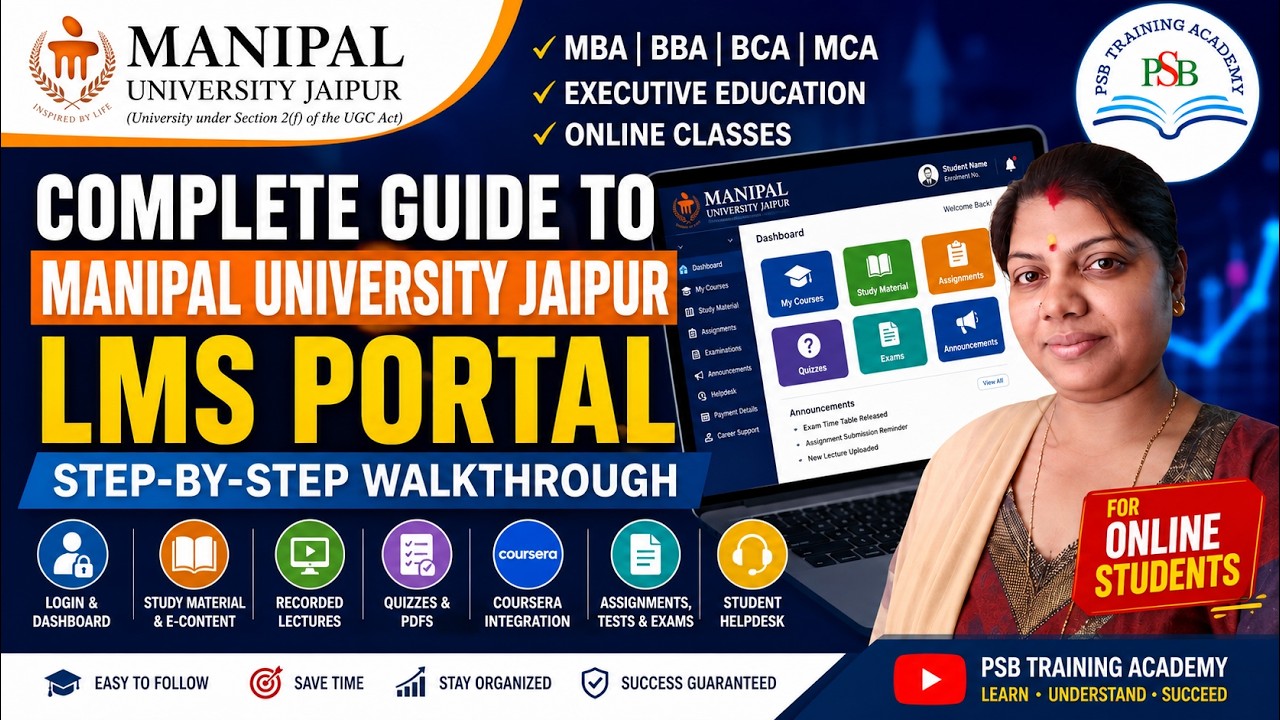 Manipal University Jaipur LMS Portal Walkthrough | Complete Online Student Guide #manipaluniversity