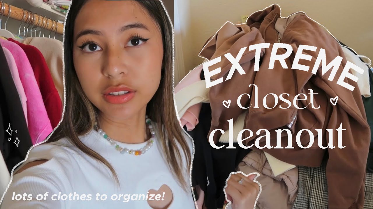 HUGE closet cleanout 2022! decluttering + reorganizing (&acute;｡&bull; ᵕ &bull;｡`) ♡