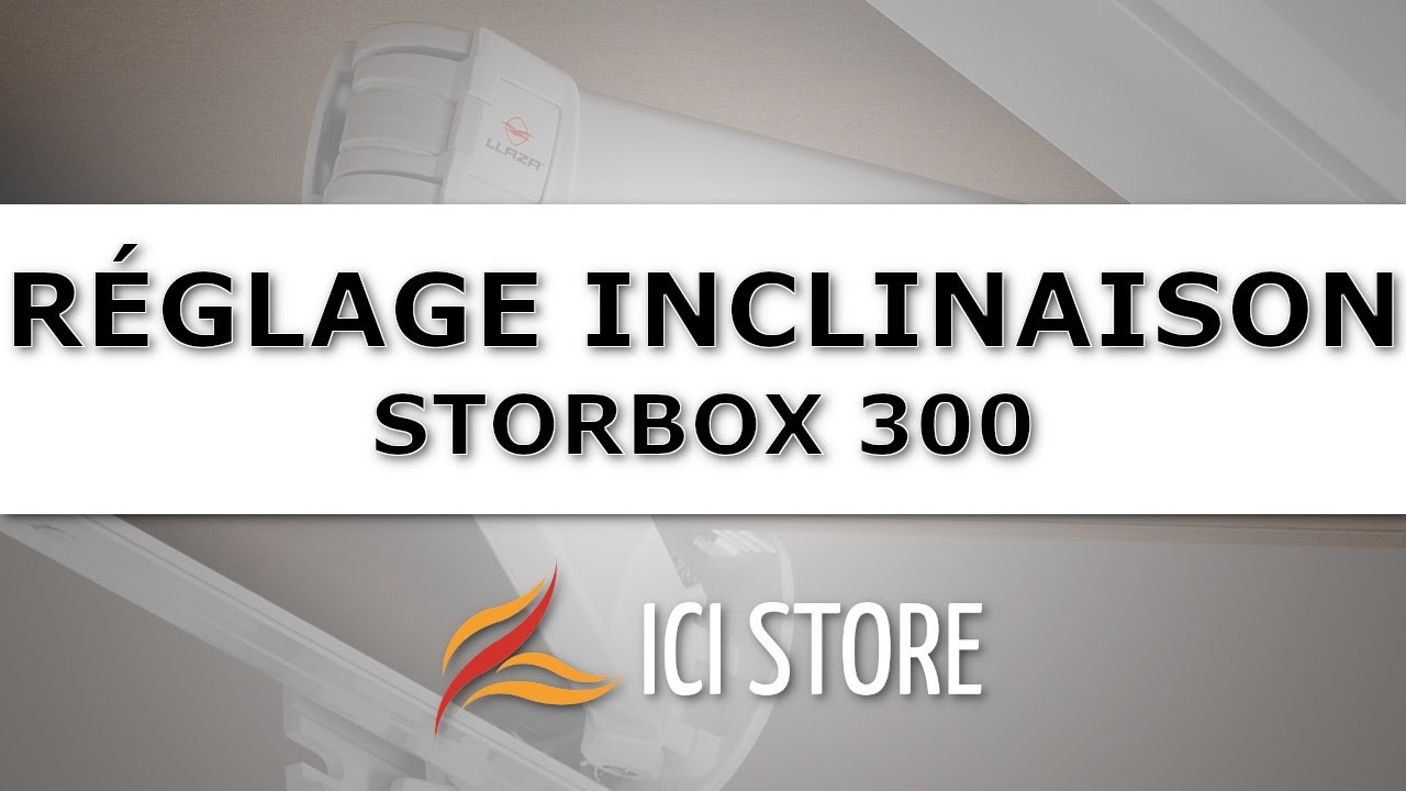 ici-store.com : Comment régler l'inclinaison d'un store coffre intégral sur mesure ?