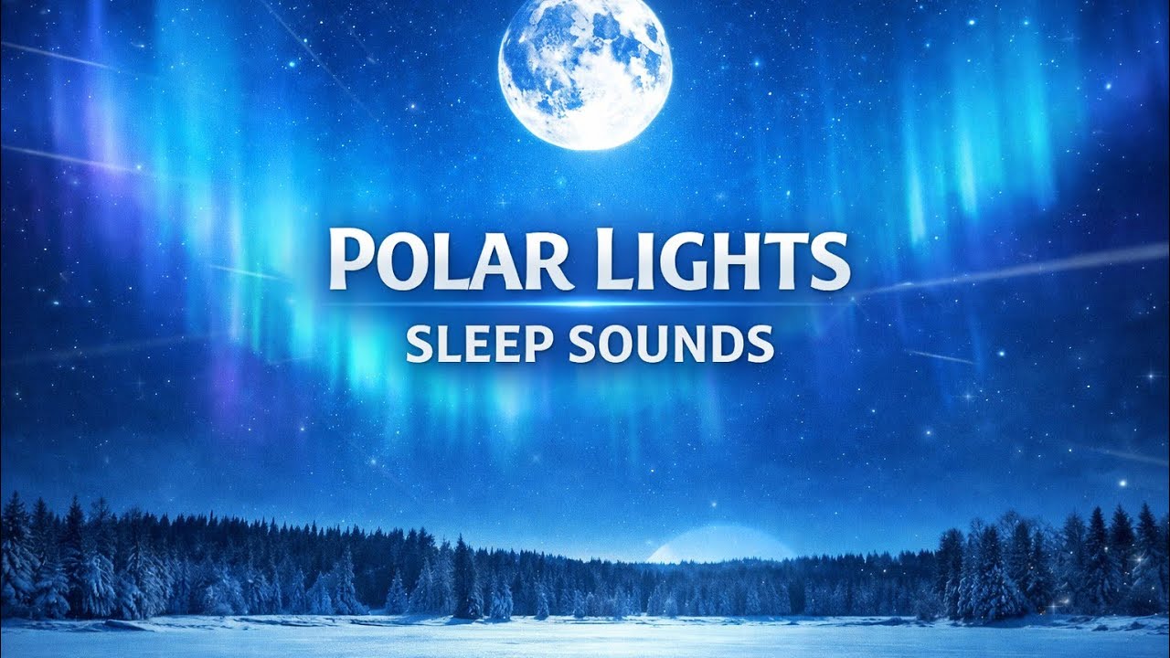 Aurora Sky with Moon & Comets 🌌 2 Hours of Relaxing Music for Deep Sleep & Meditation