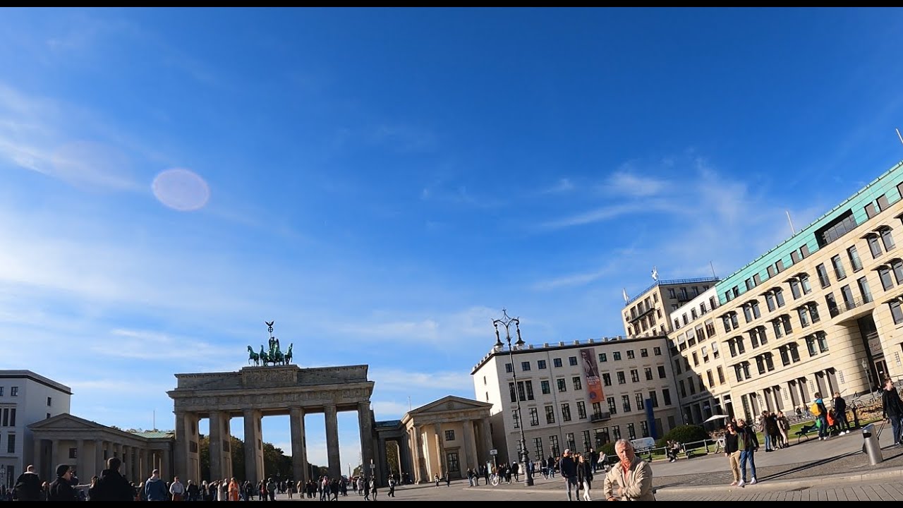 4k - Berlim - Wilhelmstra&szlig;e - Unter den Linden - Bradenburger Tor