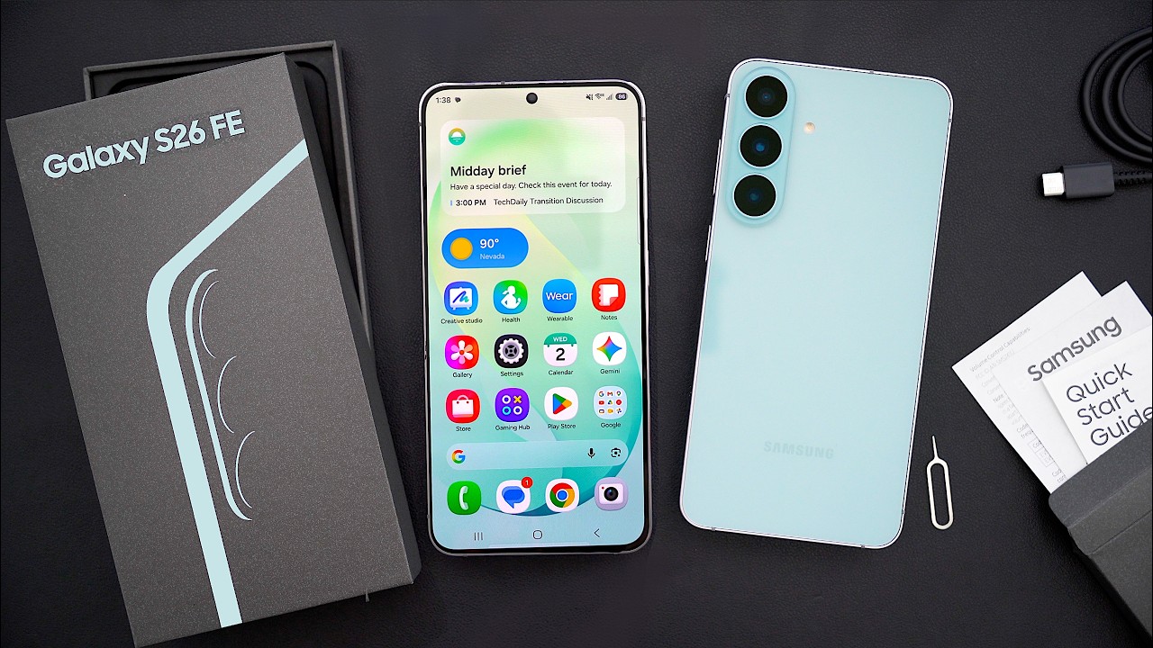 Samsung Galaxy S26 FE: распаковка, обзор и первые впечатления! (Фисташковый)