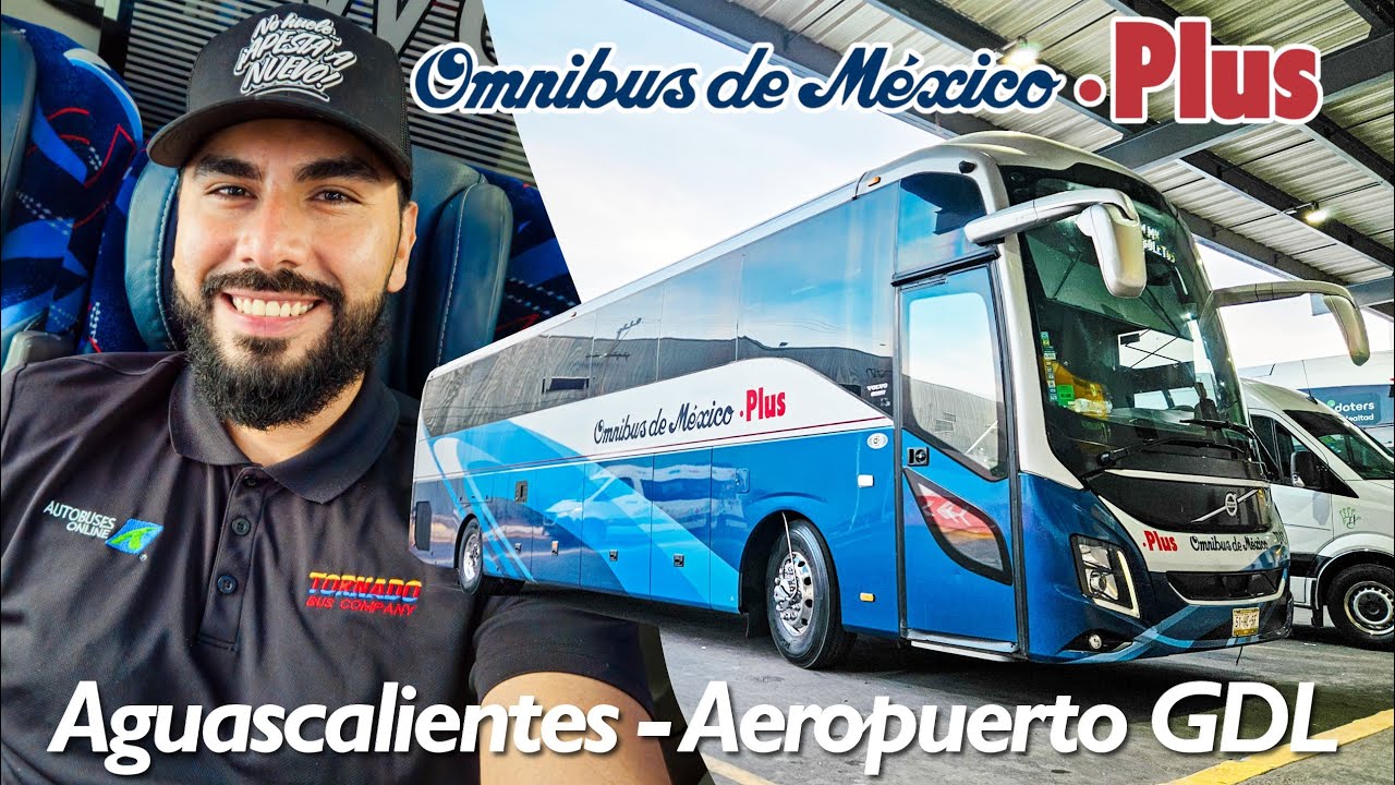 Viajé en los NUEVOS Volvo 9800 de Omnibus de México Plus! | Review #141 AGS a Aeropuerto GDL
