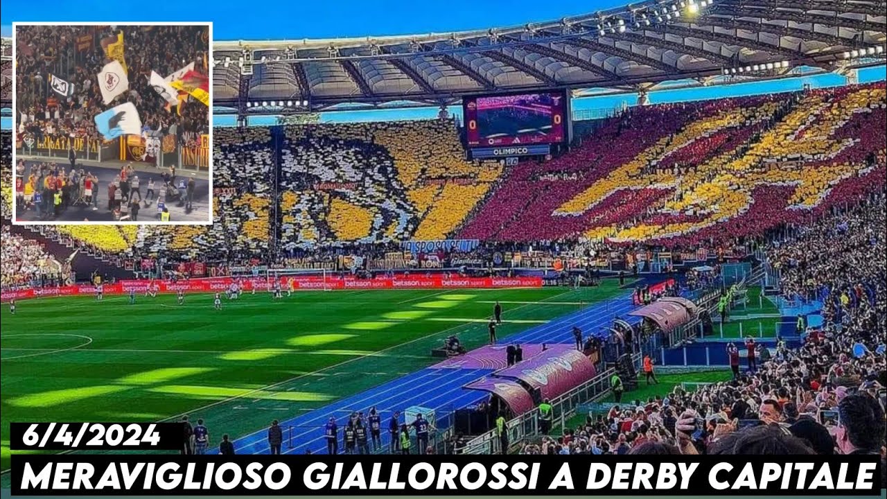 MERAVIGLIOSO GIALLOROSSI A DERBY CAPITALE || AS Roma vs Lazio 6/4/2024
