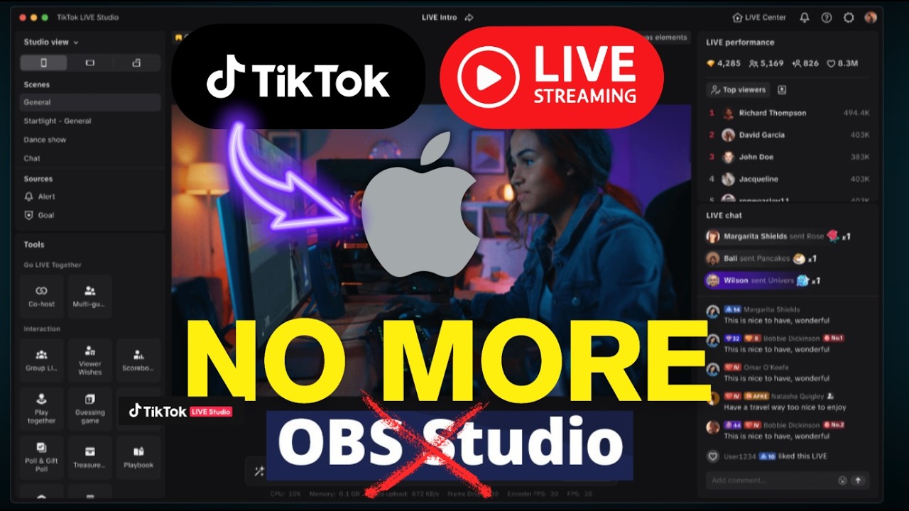 НАКОНЕЦ-ТО! TikTok LIVE Studio для Mac уже здесь! Больше никаких OBS