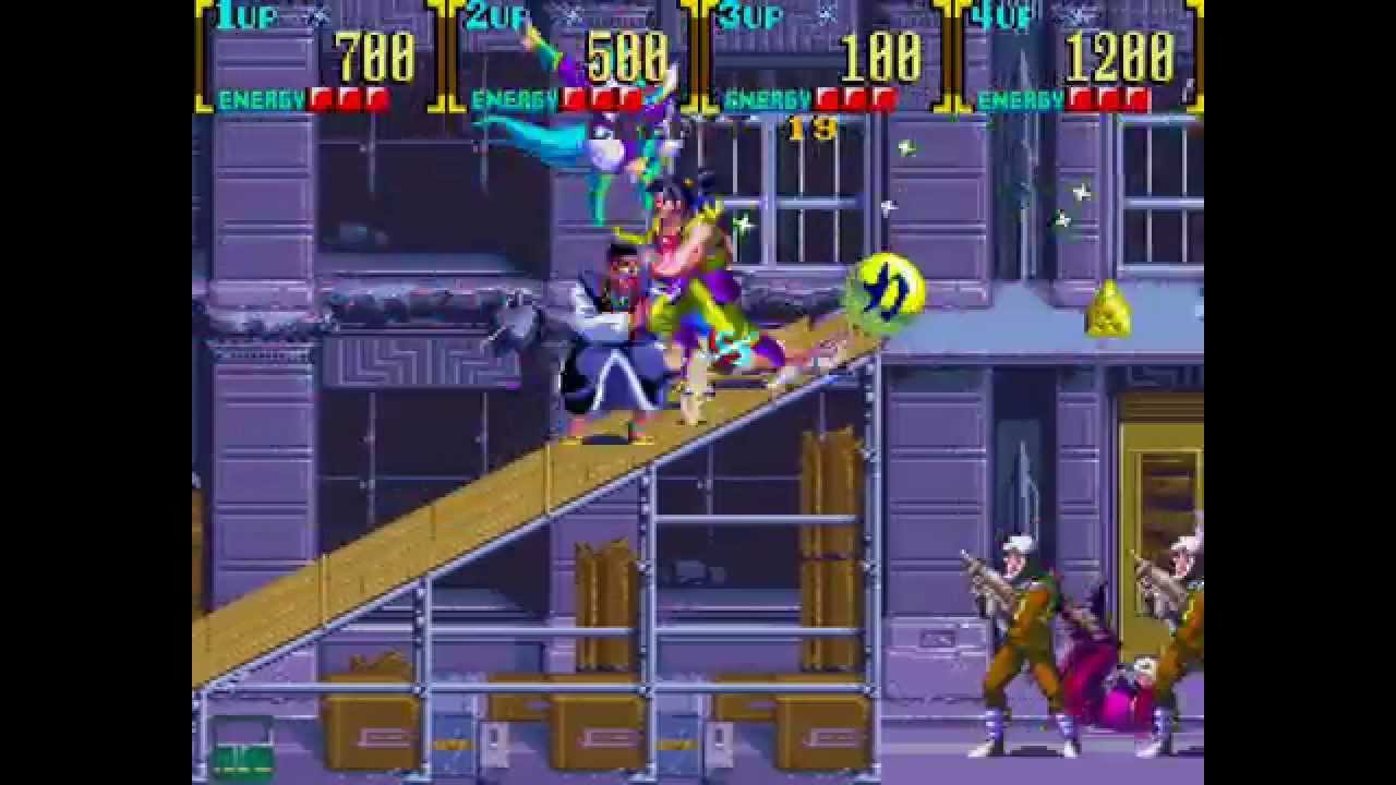 Mystic Warriors arcade 4 player Netplay no slowdown 60fps