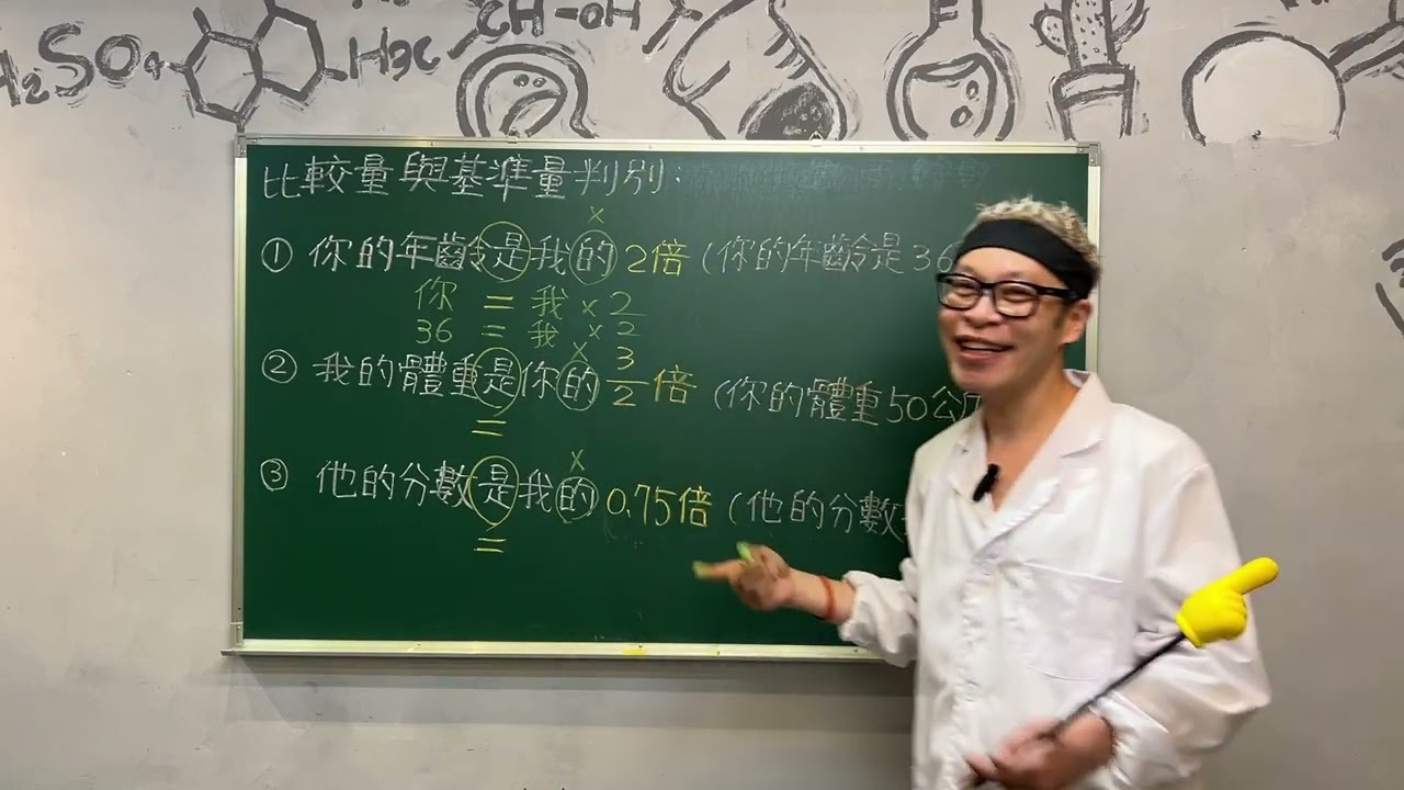【第二十八堂: 比較量與基準量判別】 | 高賽老師數學小學堂 | 國小高年級數學解析🥳解鎖「數感超能力」👍🏻建立最強數學裝備！ #基礎化學 #必修化學 #高中化學 #國中化學 #國小數學 #高賽老師