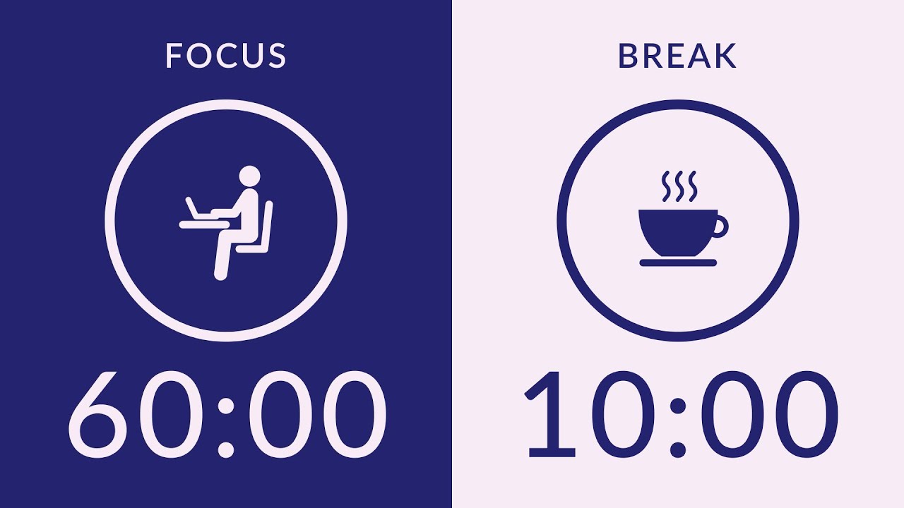 60/10 Pomodoro Timer with Brown Noise 🎧 6-Hour Study with Me for Deep Focus & ADHD ✨