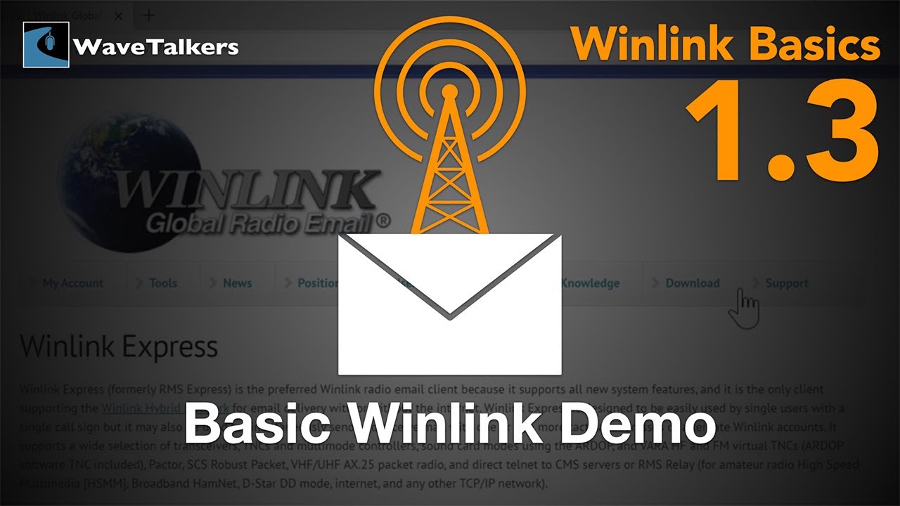 Отправка первого сообщения Winlink, демо — Основы Winlink