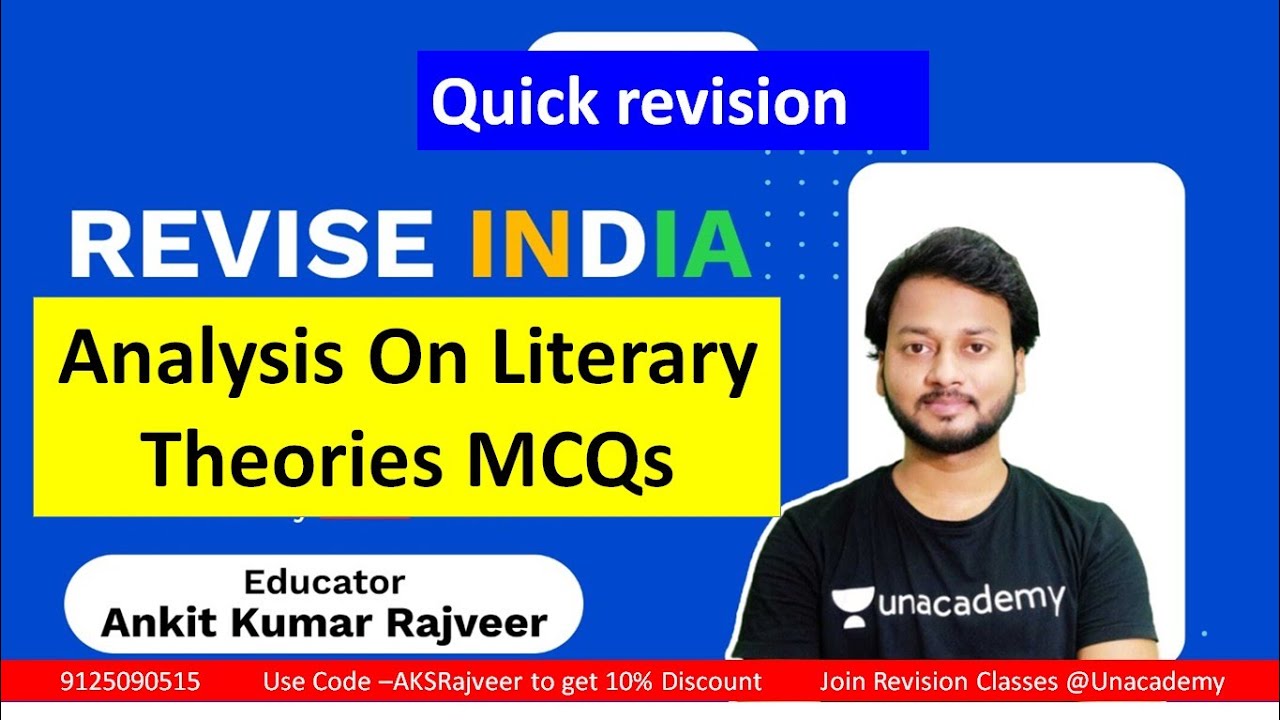 Unit –IX : Literary Theory post World War II Quick Revision Through MCQs