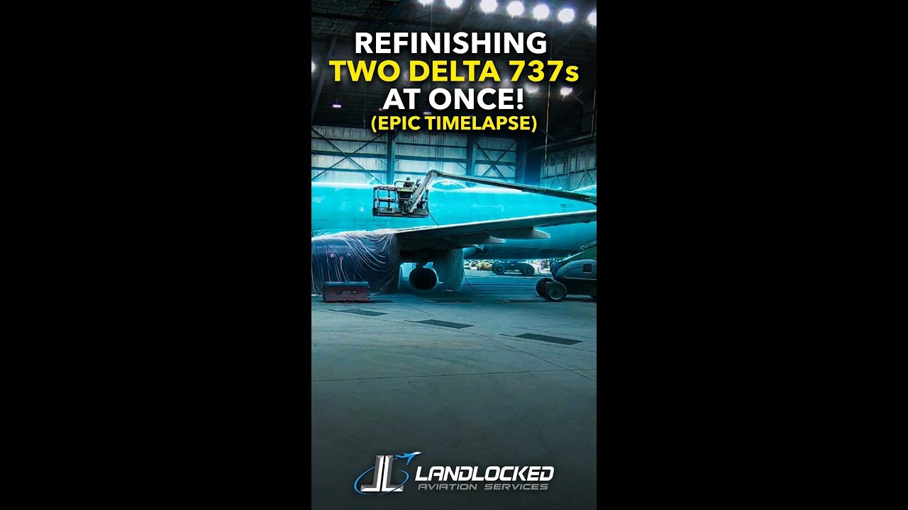 Refinishing TWO Delta 737s AT ONCE! (Epic Timelapse)