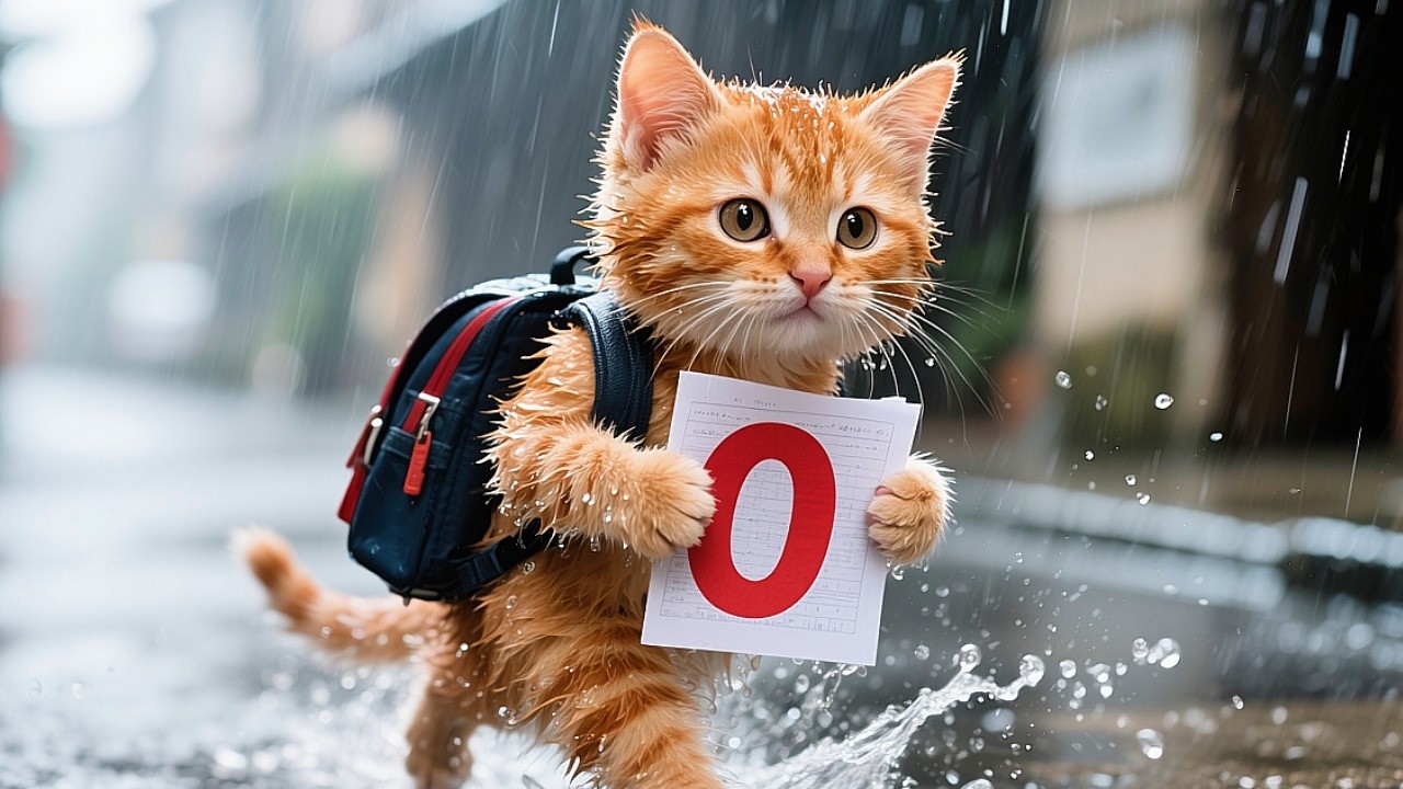 Kitten Hides Post Bad Test, Reunites With Family
