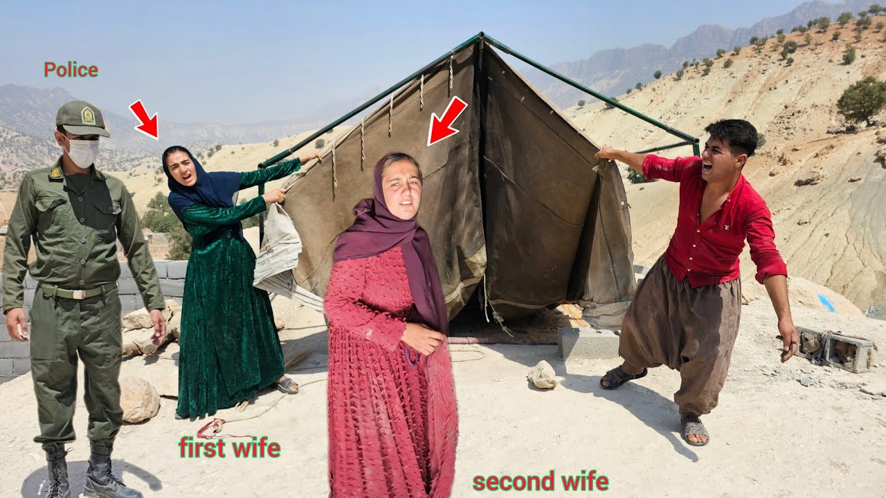 When the second wife was imprisoned, her husband and first wife packed up the tent.