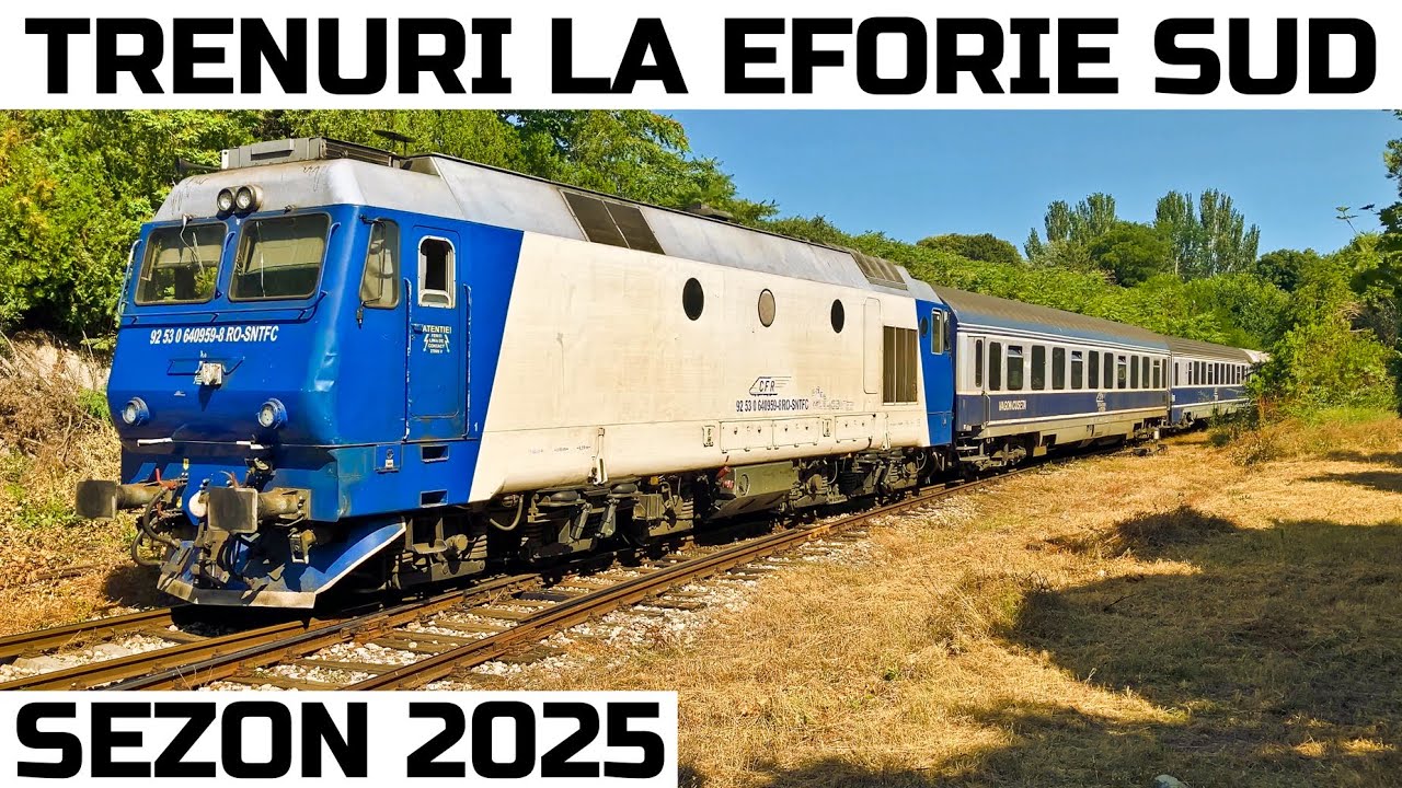 Trenuri sezoniere Eforie Sud 2025-Show de joante si huruit de GM-Summer trains at Black Sea