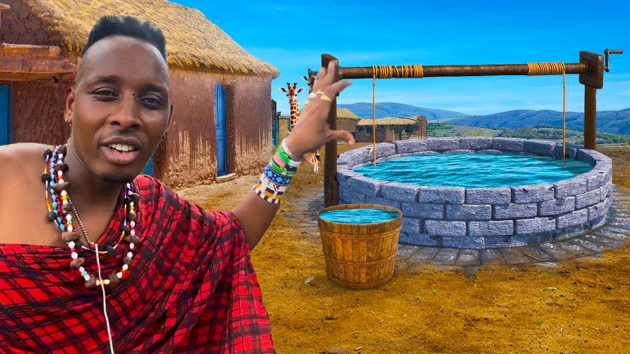African Tribe Builds a Water Well