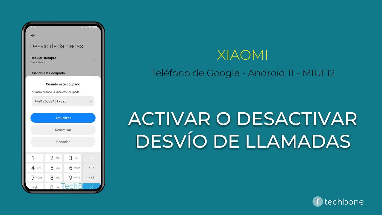 Activar o desactivar el Desvío de llamadas - Xiaomi [Android 11 - MIUI 12]