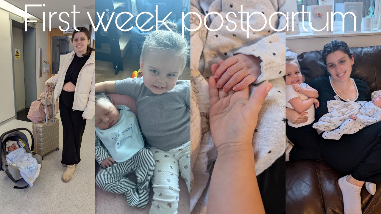 The first week postpartum as a single second time mum to a newborn and 2 year old 🩷