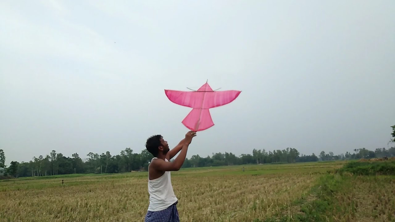 Making & Flying a Small Kite | Kite Flying on Sky