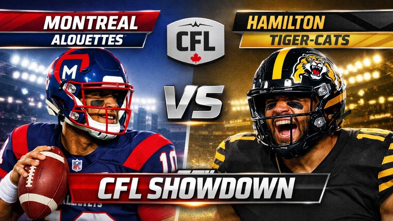 Montreal Alouettes vs Hamilton Tiger-Cats LIVE 🚨 CFL Watch Party 2026