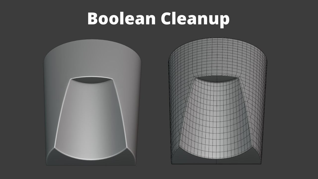 Очистка булевых функций в Blender: исследование топологии №1
