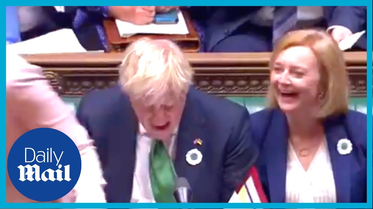 Boris Johnson jeered and booed as he enters Commons for PMQs