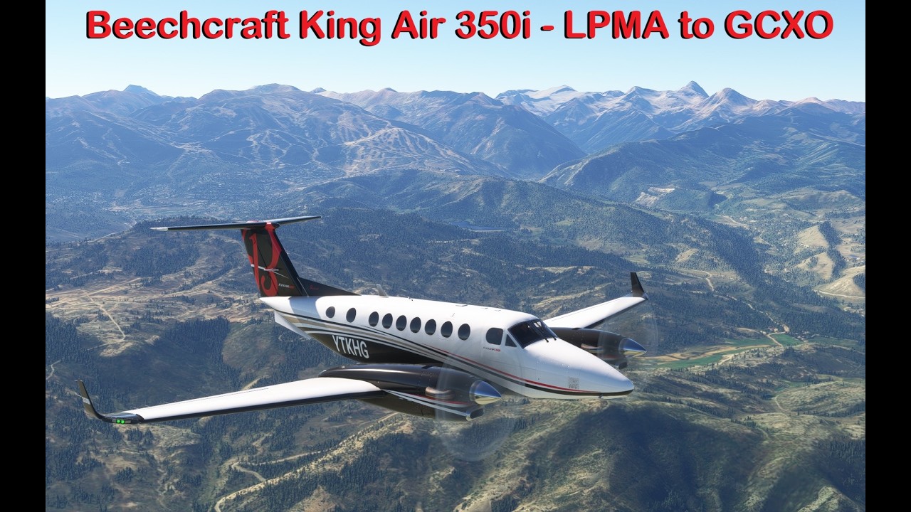 MSFS 2020, KHG Ep 239 - Beechcraft King Air 350i - Funchal to Tenerife