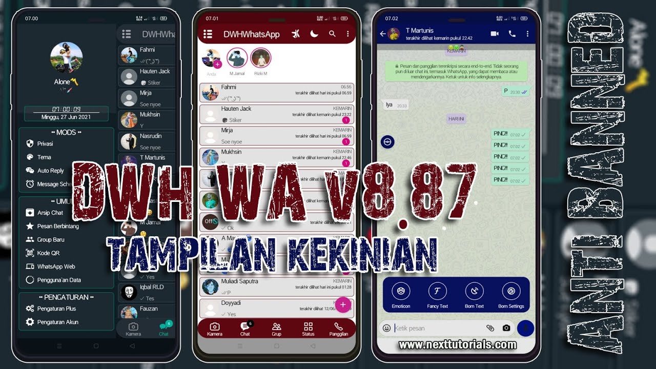 ✅UPDATE DWH WhatsApp Terbaru 2022 || DWH WA v9.40 -Tampilan Keren -Fitur B0M Chat
