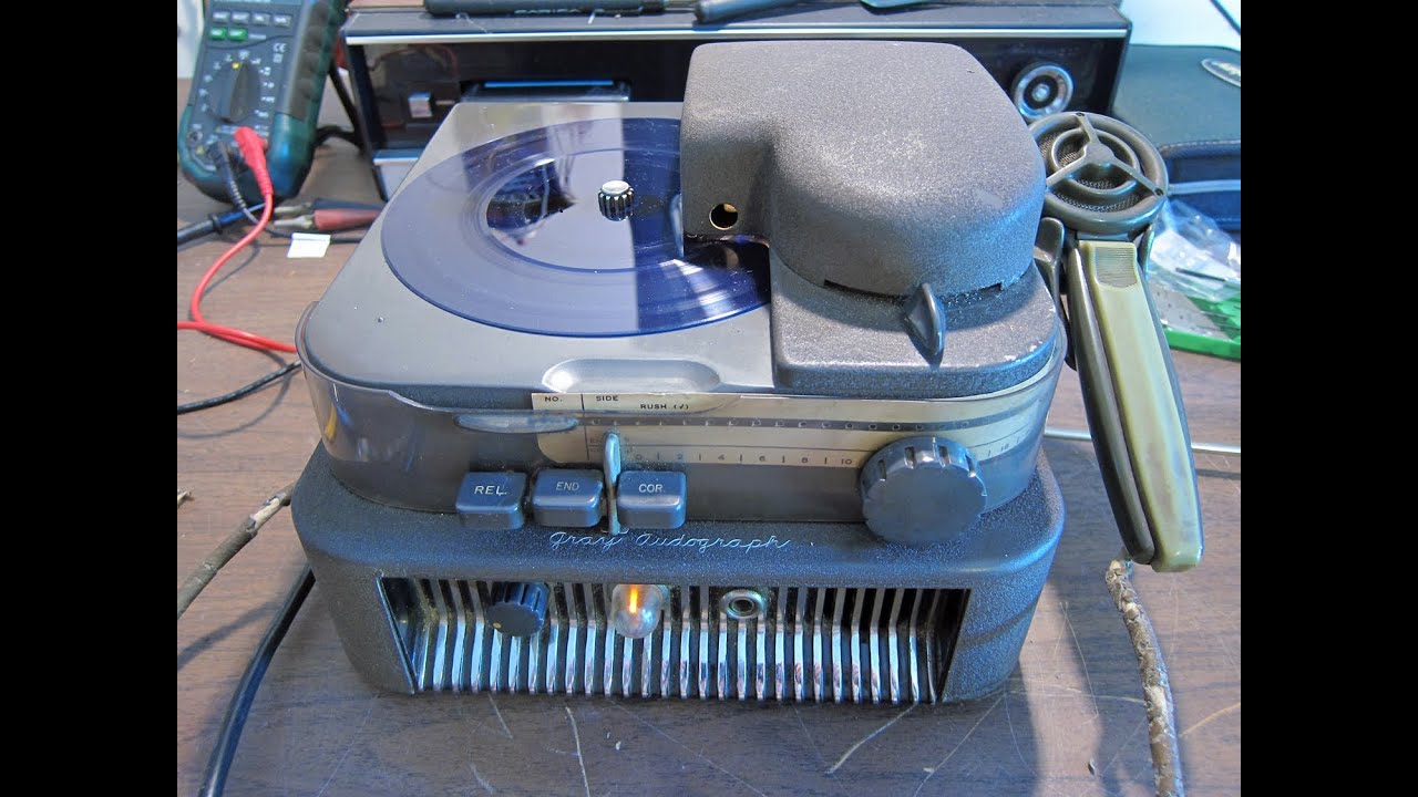 1947 Gray Audograph Dictating Machine
