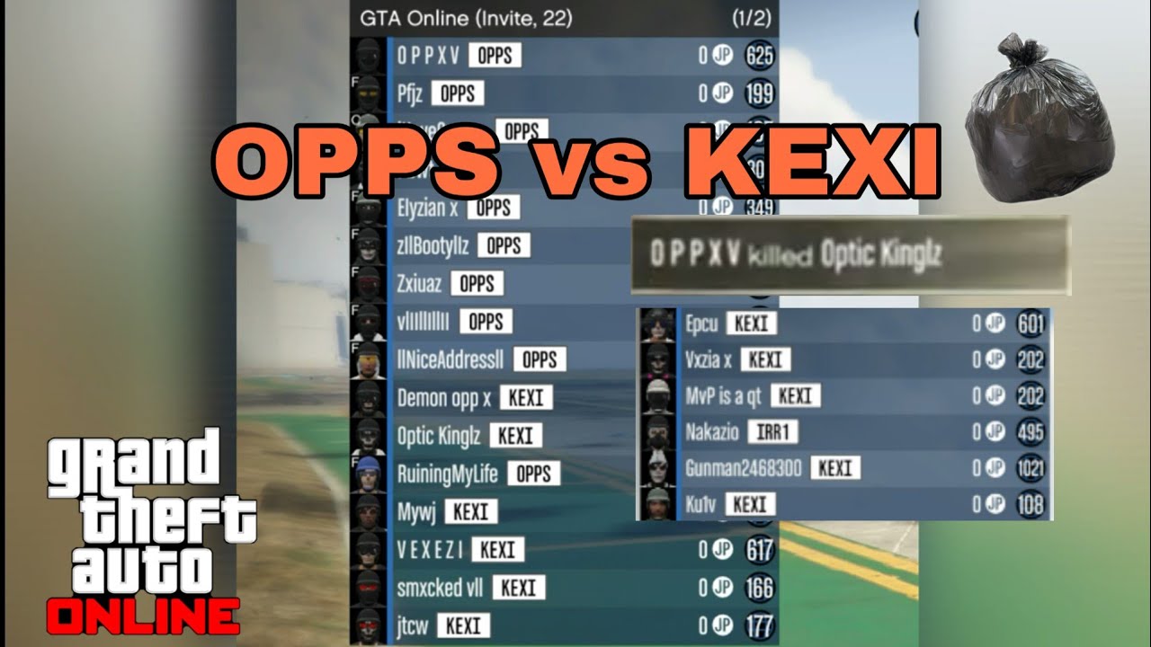 OPPS vs KEXI (Crew war) Optic Kinglz crew