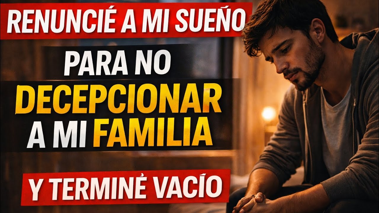 Me llamo Andrés y confieso que renuncié a mi sueño para no decepcionar a mi familia.