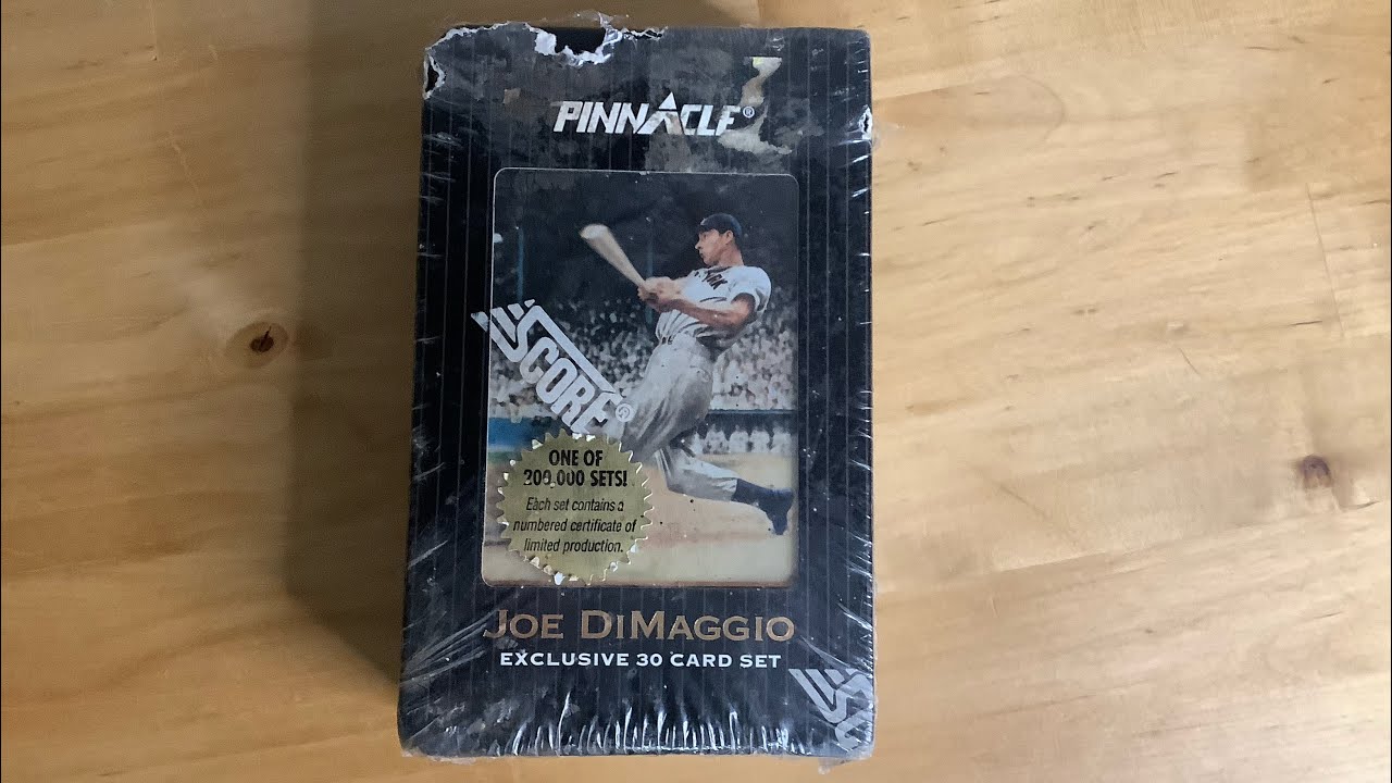 Opening A Pinnacle Joe DiMaggio Collector Tins - Sometimes Holding On To Cards Ends Horribly #mlb