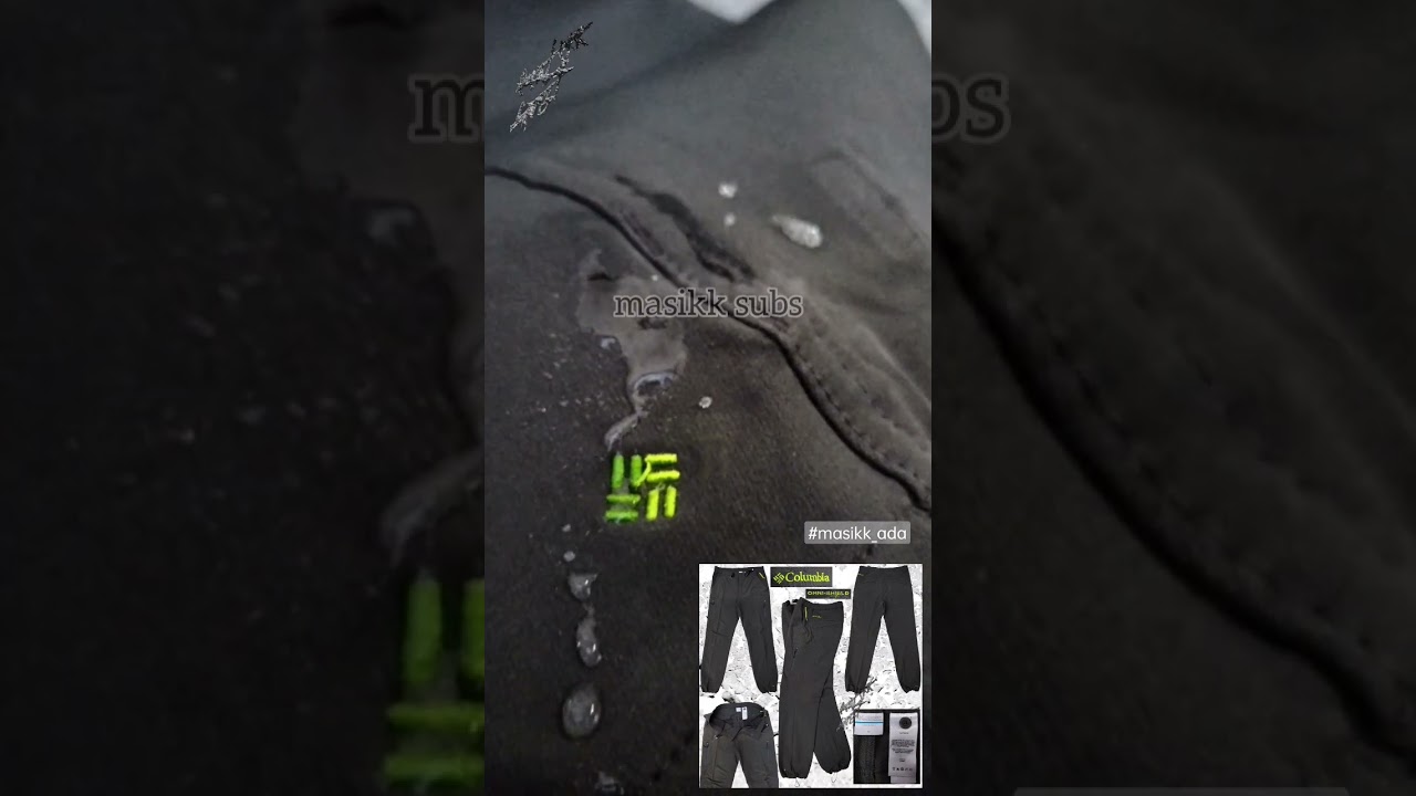 Columbia Omni-Shield&trade; softshell trousers [water repellency testing]
