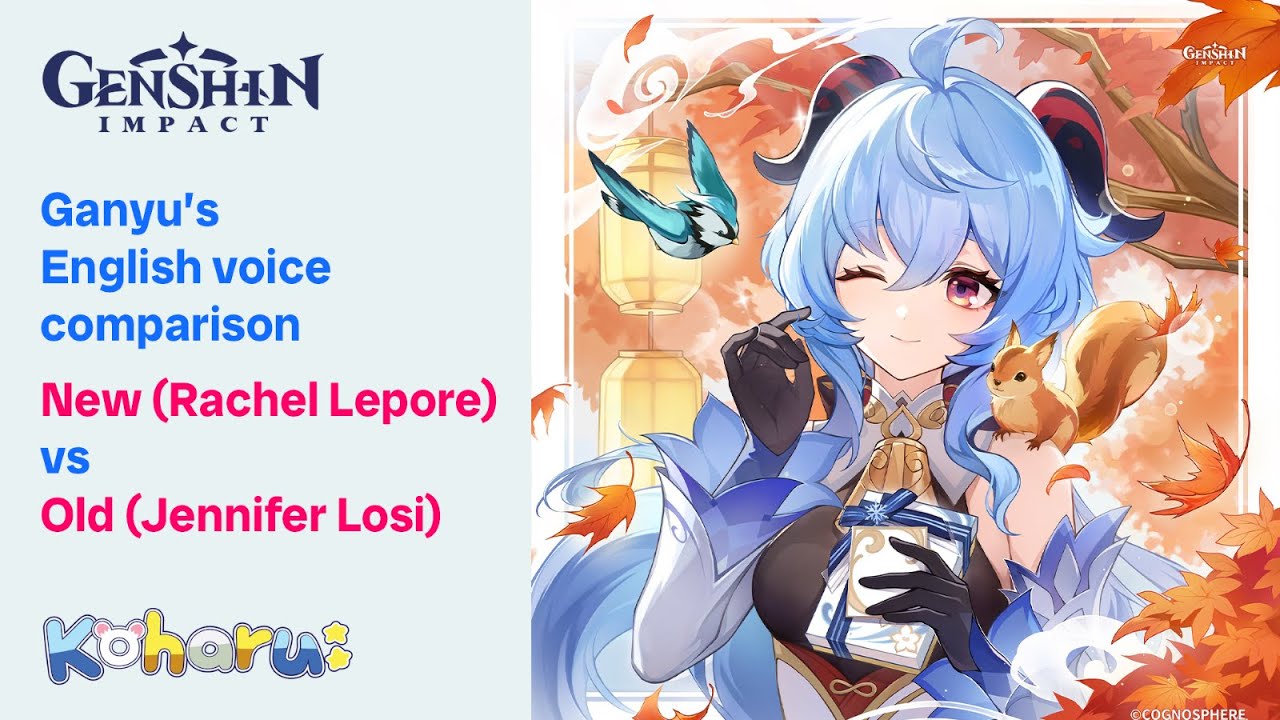 Genshin Impact - Ganyu's English VA comparison: Rachel Lepore (new) vs Jennifer Losi (old)